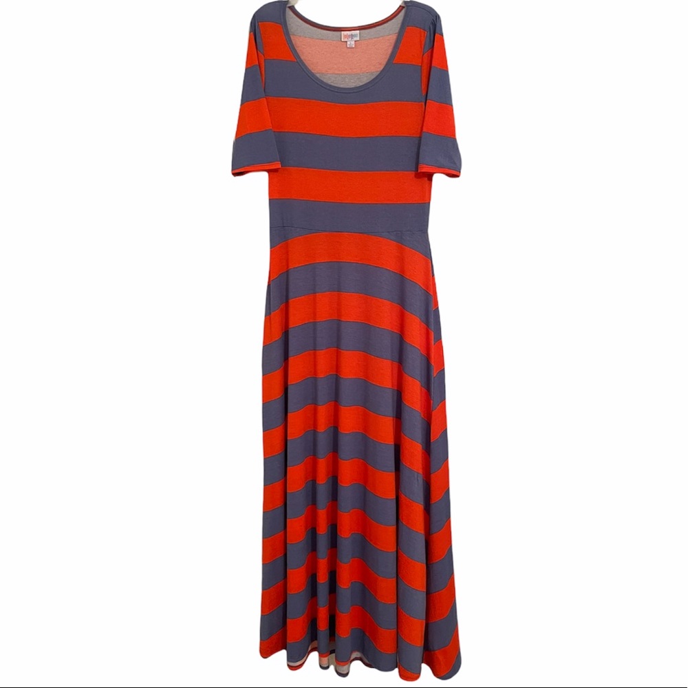 Lula Roe Striped Dress - Picture 6 of 7
